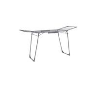 SONGMICS Clothes Drying Rack, 56.5 x 173 x 96.5 cm Winged Clothes Airer, Space-Saving Laundry Drying Rack, with Sock Clips, Metal Structure, for Clothes, Towels, Linens, Grey LLR518G01