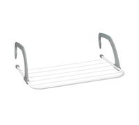 Relaxdays Clothes Drying Rack - Hanging Radiator and Balcony Drying Rack, Small Size, 3m Large Drying Capacity, White, 50cm Length
