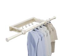 Clothes Drying Rack - Laundry Drying Rack Wall Mounted Retractable | Heavy Duty Stand | Mounted Clothesline Towel for Room Door Closet Wall Outdoor Balcony Garment