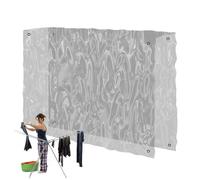 Clothes Drying Rack Rain Cover | Transparent Clothes Airer Cover | Protective Cover for Rotary Dryer Washing Lines | Helps Speed Up Drying, Fits Drysoon, Black and Decker and More