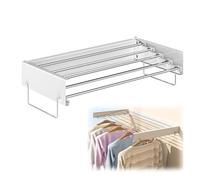 Clothes Drying Rack，，Retractable Wall-Mounted Drying Rack, 80cm & 100cm Set, Invisible Clothes Organizer, Foldable Towel Rack for Laundry Room, Space-Saving Swivel Design, Black
