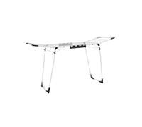 Songmics Winged Clothes Airer, Laundry Drying Rack, With Sock Clips For Clothes, Towels, Linens, Metal, Space-Saving, White