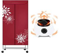 Clothes Drying Racks Heated 1000W, 3-tier Foldable Heated Clothes Airer 1000w Portable Large Powerful Drying Rack Laundry, Energy Saving (anion) Clothes