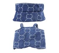 Clothes for 17cm Doll (NO Doll), Handcrafted Crochet 3-Piece Set for Doll, Premium Outfit - Bunny Sweater + Hat, Cute Clothes for Dress up Unique Style (E)
