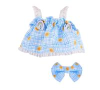 Clothes for 17cm Doll, Skirt Set for Dolls, 2 Piece Set Bow Tie Skirt Outfit Premium Fashion Cute Dress for 17cm Dolls Accessories (NO Doll)(Light Blue)