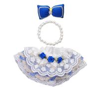 Clothes For 17cm Dolls and Plush Toys, Sweet Dress with Faux Pearl Necklace Skirt Up Accessories, & No Dolls Bow, Dress