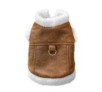 Clothes for Dogs, Puppy Coat, Dog Sweater Dog Clothes Soft Puppy Sweater Dog Coat with Traction Rope Hole for Winter Christmas, 20cm/7.87 inches, about 25cm/9.84 inches,