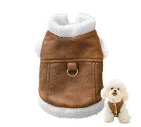 Clothes for Dogs, Puppy Coat, Dog Sweater Dog Clothes Soft Puppy Sweater Dog Coat with Traction Rope Hole for Winter Christmas, 20cm/7.87 inches, about 25cm/9.84 inches,