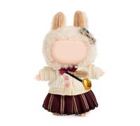 Clothes for Doll,17cm Doll Clothes,5-Piece-Set Doll Clothes,Premium Doll Outfit with Accessories-Headdress+Sweater+Shirt+Pleated Skirt+Bag(NO Doll Included)