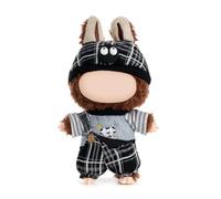 Clothes for Doll(NO Doll Included),17/15cm Doll Clothes Set for Doll Outfit,Accessories for Dolls,Plaid Boy