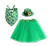 Clothes for Duck Entrance, Clothes Irish Ducks with Hat and Bandana - Garden Decoration Skirt for Thanksgiving Outdoor Patio Farm Entrance Door