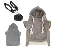 Clothes for Ferrets with Harness Comfortable Soft Hamster Outfits | Small Animal Ferret Sweater for Bunny Chinchilla Chihuahua Pet Cat