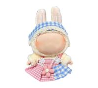 Clothes for Labu, 6.7 Inch Handmade Doll Clothes Set Compatible with Labu Accessories, Adjustable Outfits for Labu Dolls (No Doll) (B)