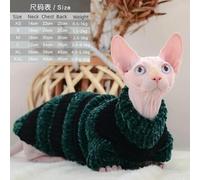 Clothes for sphynx Plush Wool Coat Warm Sweater for Sphynix Cat Clothing Winter Outwear for kittens Small Dogs Pet products