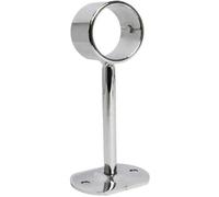 Clothes Garment Rail System - Walk-In Wardrobe Hanging Rail Kit - Heavy-Duty Chrome Tubing for Retail & Home Use - Customizable Hanging Storage Display Solution (32mm-Drop Socket (3 Inch Heavy Duty))