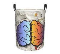 Clothes Hamper Human Brain Laundry Basket Storage Washing Basket Collapsible Round Laundry Hamper For Home Bedroom Dirty Clothes S