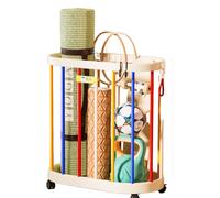 Clothes Hamper Yoga Mat Storage Rack Holder, Dirty Laundry Basket With Wheel For Strap Toys(Colored)