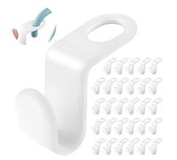 Clothes Hanger Connector Hooks, 50pcs Extra Large Size Space Saving Hanger Connector Hooks for Plastic Hangers Hooks, Closet Cascading Clothes Hangers for Heavy Duty Space Saving (Extra Large)