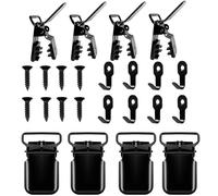 Clothes Hanger for Wall Carpets - Hooks with Clips for Display, Clothes Hanger for Decorative Textile Art with Clips, for Wall Quilt, Tapestry, Fabric Decoration Drapery Quilting Textile