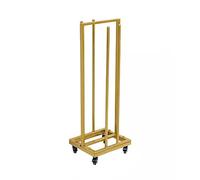 Clothes Hanger Organizer, 2-in-1 Storage Hanger Stand with Casters for Closet and Laundry Room