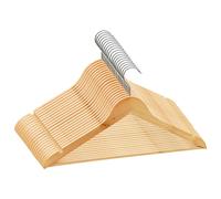 Clothes Hanger Set Non-slip Clothes Organiser Coat Hanger Hardwood vidaXL