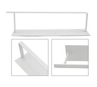Clothes Hanger Storage Rack Wall Mounted Organizer with Retractable Feature for Bathroom and Laundry Rooms, Fits Most Hangers and Also as Towel Rack (White)