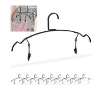 Clothes hanger with clips Metal Underwear Hangers Compact Durable 10 pieces