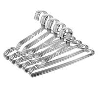 Clothes Hangers 50 Pack Coat Hangers Wire Hangers Bulk Metal Non Slip Heavy Duty Clothing Space Saving