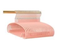 Clothes Hangers Shoulder Hangers For Clothes 10pcs Arc-shaped,Non-slip Dormitory Household Organizer Rack For Balcony,Simple Hanger For Vest Bra(Pink)
