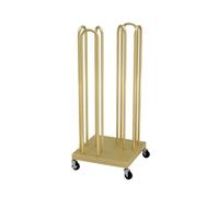 Clothes Hangers Storage Rack, Hanger Organizer Stacker on Wheels, Closet Laundry Room Organizer