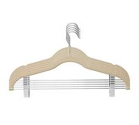 Clothes Hangers with Movable Clips Velvet Ultra Thin No Slip Rack for Skirt Pants Home Travel
