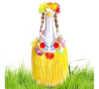 Clothes,Hawaiian Animal Costume | Clothes Accessories Wig Skirt and Bikini for Porch Party Garden Holiday Decorations with 58cm Geese Statue