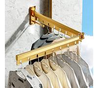 Clothes Horse Clothes Airer Drying Rack Wall Mounted,Collapsible Laundry Hanger,Retractable Garment Rack ,Easy To Install,Strong Load-Bearing,Clothes Drying Rack Indoor,For Balcony,Bathroom,Bedroom G