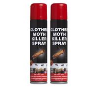 Clothes Moth Killer Spray 300ml - Ready-to-Use Kills Moths, Eggs & Larvae - Also Kills Carpet Beetles, Woodlice - Long Lasting Protection for Wardrobes, Cupboards & Drawers Storage (2)