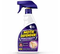 Clothes Moth Killer Spray - Double Strength Cypermethrin & Tetramethrin Formula - Kills Adult Clothes Moths, Eggs & Larvae, Low Odour Water Based Treatment for Wardrobes, Carpets & Storage Areas 500ml