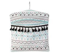 Clothes Peg Bag, Bohemian Tassel Laundry Clothes Peg Bag for Washing line Waterproof, Portable Laundry Basket With Shoulder Strap, Reusable Hanging Clothes Storage Package for Indoor Outdoor Use