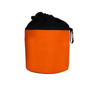 Clothes Peg Bag for Hanging with Karabiner Hook - Cotton - Orange and Black