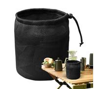 Clothes Peg Bag for Outside | Clothes Pin Mesh Bag with Drawstring | Quilt Drying Accessories Elastic Multifunctional Ventilation for Hiking Bathroom Home Backpacking