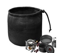 Clothes Peg Bag, Mesh Laundry Bag with Clip Holder for Laundry - Elastic Drying Accessories Storage Bag for Home Hiking Picnic Bathroom