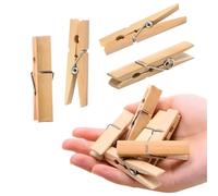 Clothes Pegs Pack of 80 For Washing Line Pegs with Metal Coil Spring Laundry Pegs Clothes Clip Clothespins for Arts & Crafts/Pictures,Rust-Resistant Strong Grip Laundry Pegs for Indoor and Outdoor Use