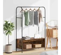 vidaXL Clothes Rack Brown Oak 100 x 44 x 160 cm Engineered Wood
