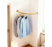 Clothes Rack for Small Spaces, 90 Degree Curved Wardrobe Rail, Organizer for Bathroom, Bedroom, Nursery - Efficient Storage Solution