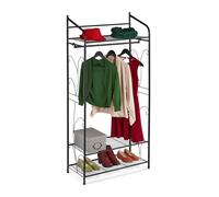 Clothes rack Garment Stand Wardrobe Organizer Freestanding Hanger Portable
