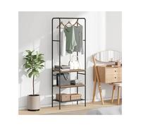 Clothes Rack Industrial Artisan Oak 60x30x171cm Metal Frame Engineered Wood Loft