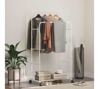 vidaXL Clothes Rack Plain White 80 x 53 x 156 cm