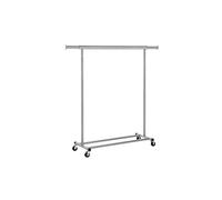 SONGMICS Clothes Rack on Wheels, Heavy Duty Clothes Rail, with Extendable Hanging Rail, 100 kg Load Capacity, Easy Assembly, Portable, Dove Grey HSR013G01