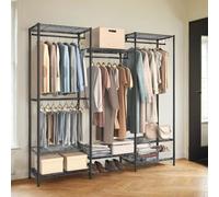 Portable Open Wardrobe, Ink Black