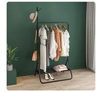 Clothes Rack with Bottom Storage Shelf, Stable Garment Display Stand with Triangle Support, Durable Design, Perfect for Organizing and Storing Clothes in Your Home