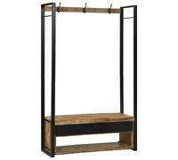 vidaXL Clothes Rack Brown 110 x 40 x 179 cm Solid Mango wood