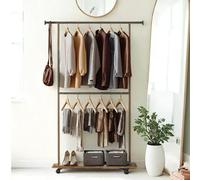 Clothes Rack with Middle Rod